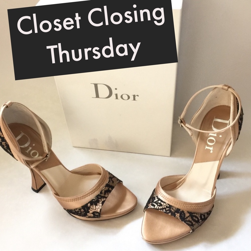 Dior Dent Rose Moyen Ankle Strap Sandal FINAL ⬇️💲